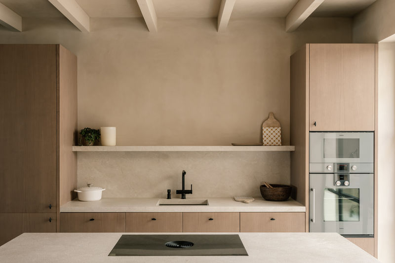 Open-plan kitchen with premium appliances