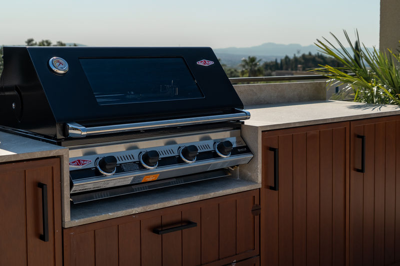 Terrace barbecue area