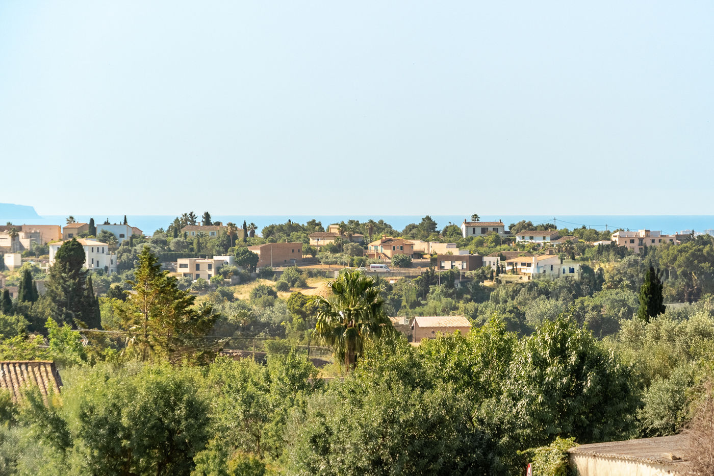 View over the valley from the house
