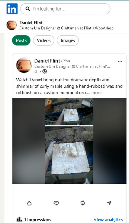 The same Postango post, live on LinkedIn