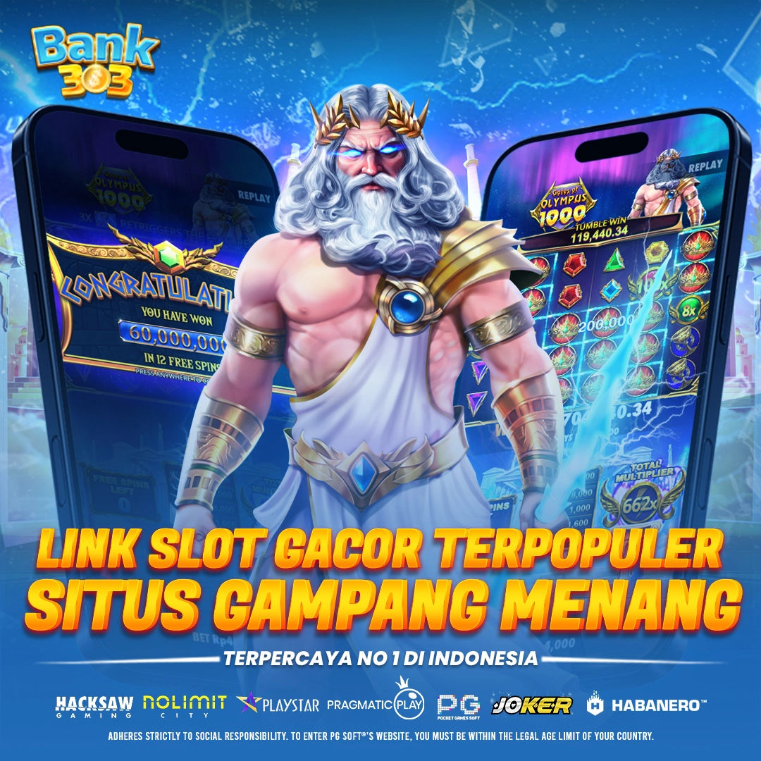BANK303: Link Slot Gacor Terpopuler Situs Maxwin Slot88 Gampang Menang image 1