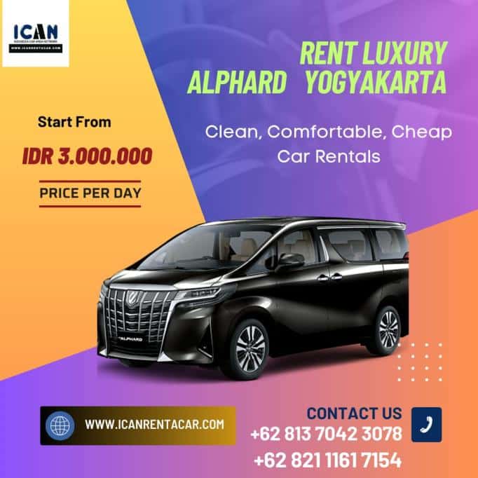alphard car rental in yogyakarta