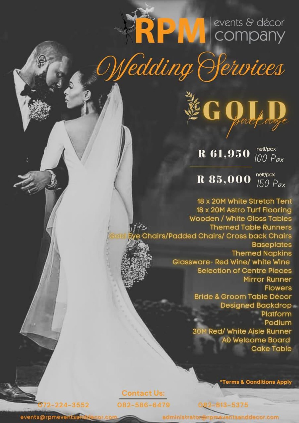 Event venue, vendors, and service providers in South Africa