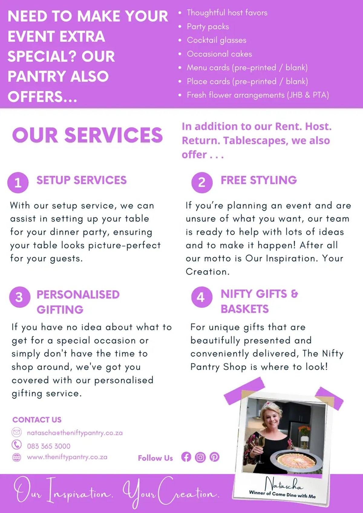 Event venue, vendors, and service providers in South Africa
