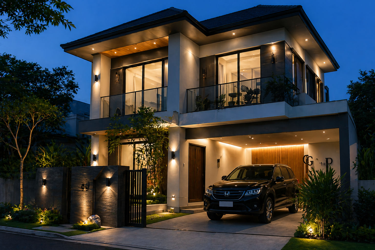Rumah 120m2 Modern Tropis
