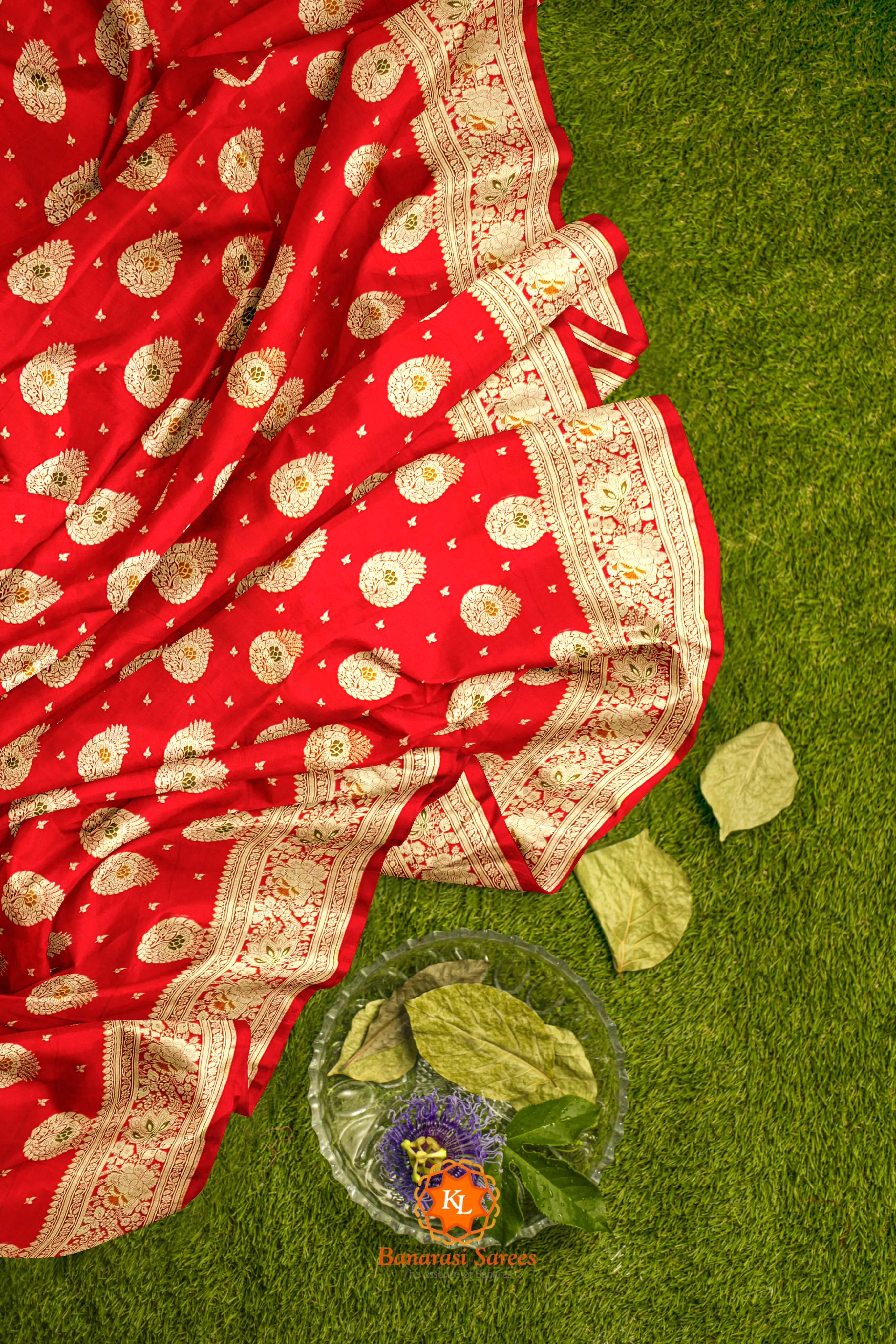 Mehendi Green coloured Tissue Work Saree - Shree Jain Jari Store