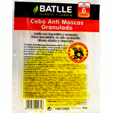 CEBO GRANULADO ANTIMOSCAS BATLLE  25 GR. 