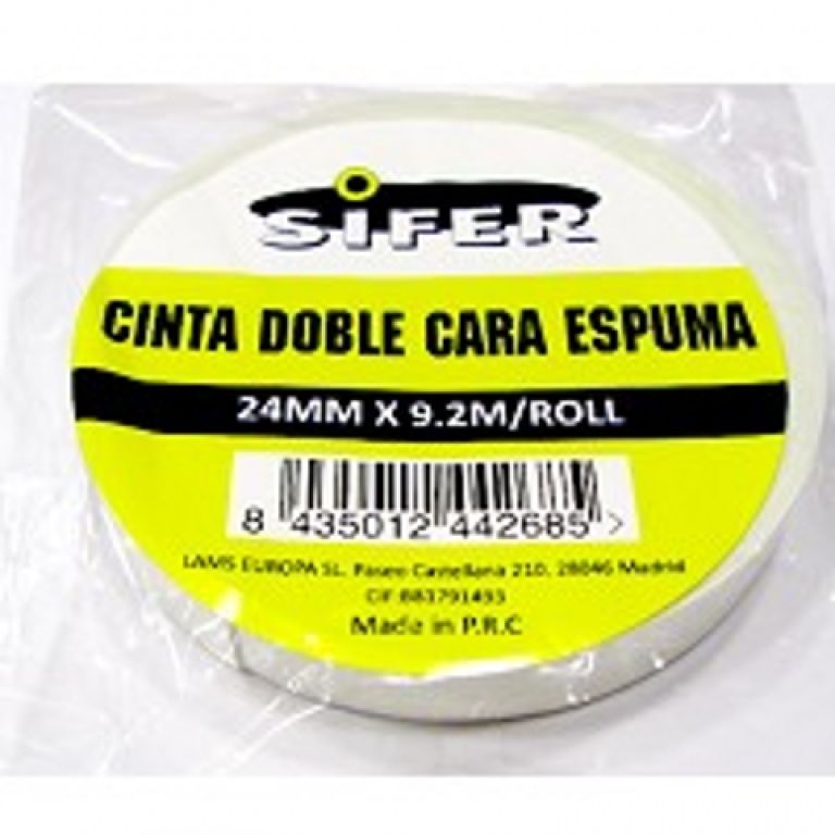 CINTA DOBLE CARA ESPUMA 24 MM