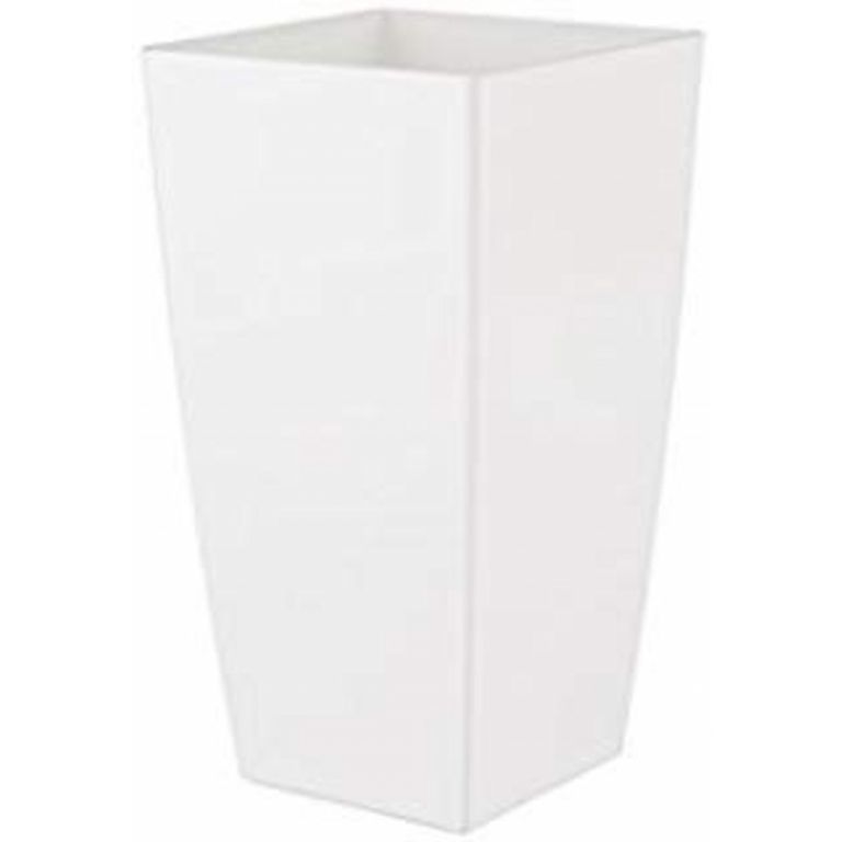 MACETA VASO PIZA BLANCO  25 CM.