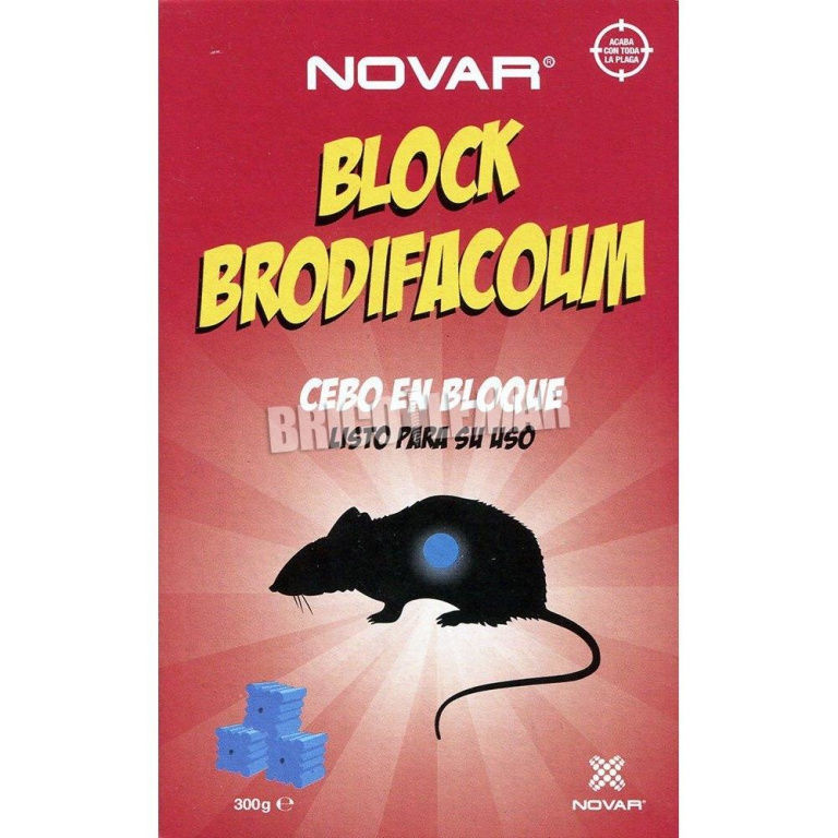 BLOCK RAT BRODIFACOUM 300 GR.