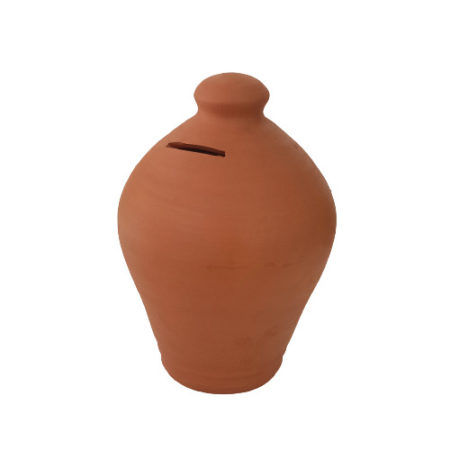 Hucha de Barro Roja
