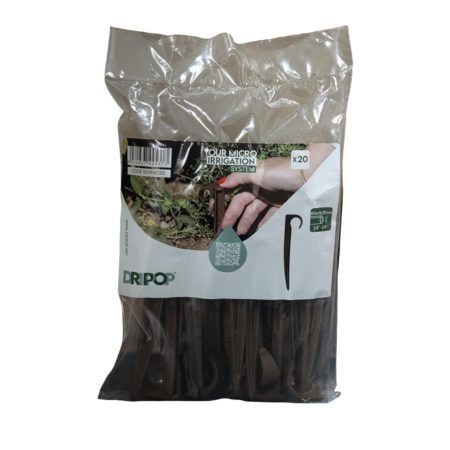 Estaca Marrón para Tubería de Goteo