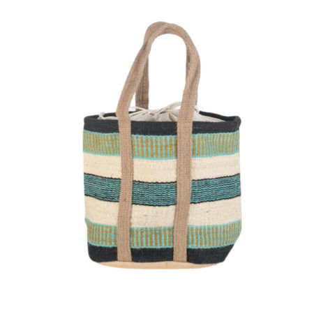 Bolso Yute con Cierre Saco Verde