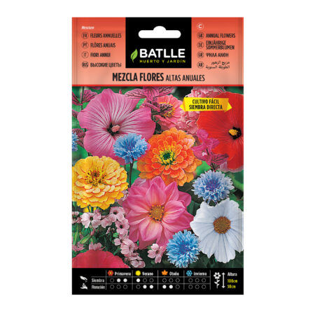 Semillas mezcla flores altas anuales