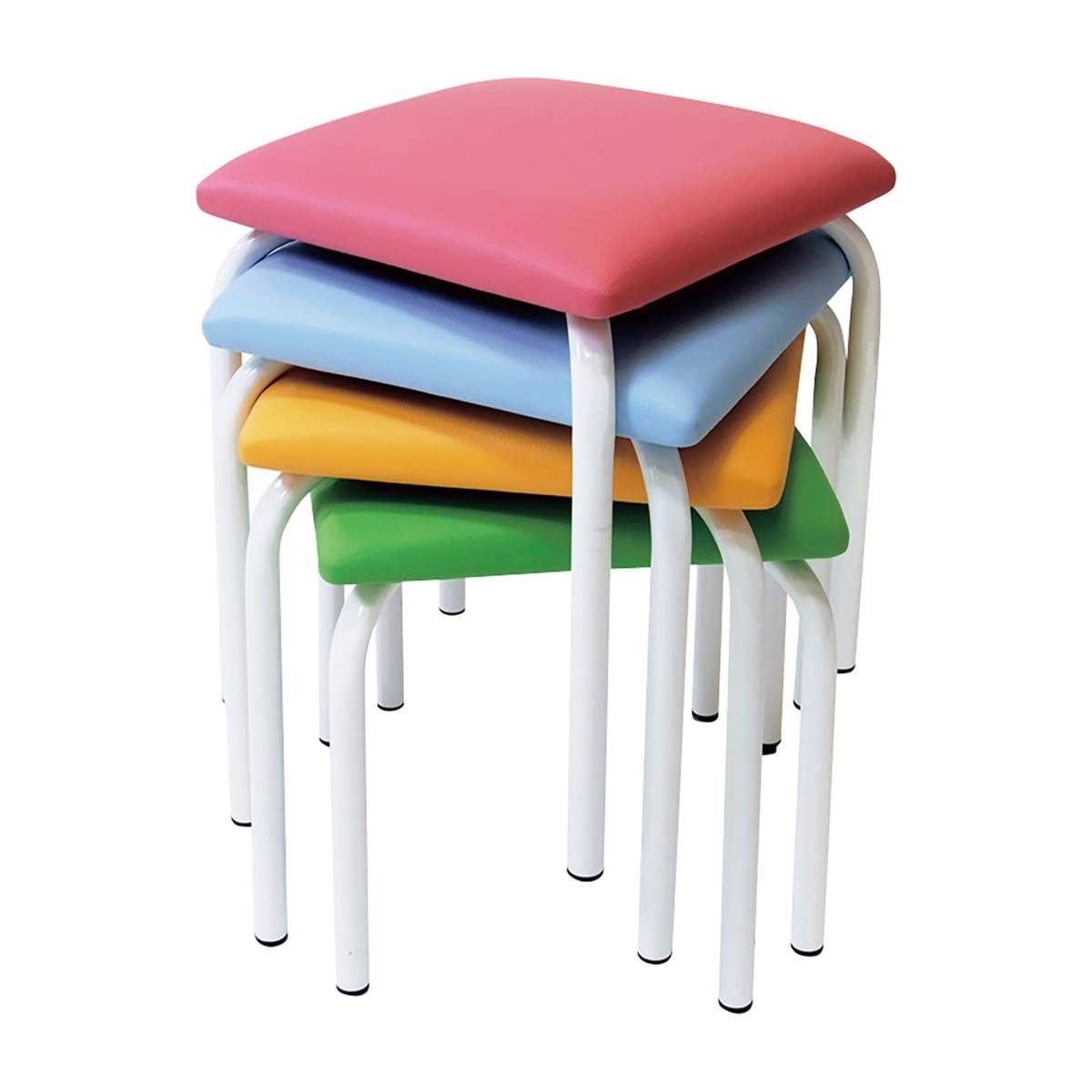 四角いスタッキングスツール テトラ 椅子 25-7371-00 テトラ H430