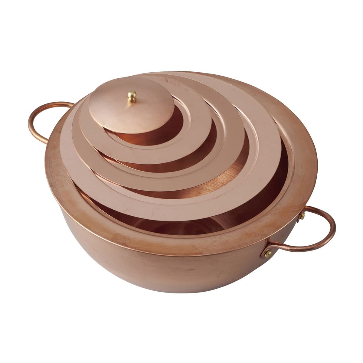 お煎茶道具　銅製涼炉　湯沸かし炭用  厚重感あり　重さ：2151g/F—-11 湯沸かし TKG 容量5L 外径215mm - 【通販モノタロウ】