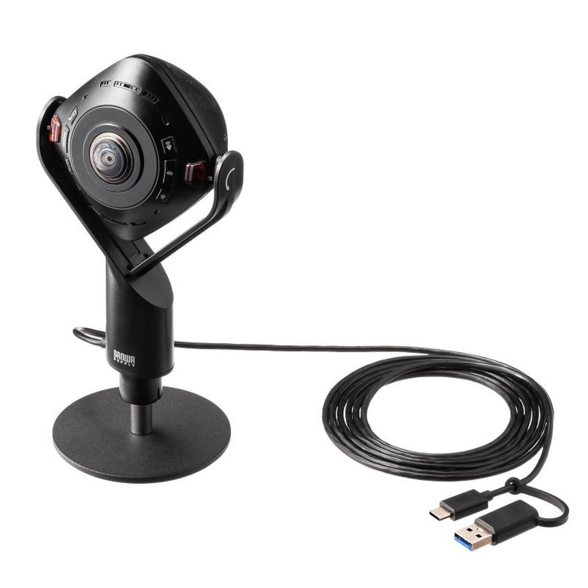 スピーカー内蔵360度WEBカメラ CMS-V71BK｜マツヨシ【松吉医科