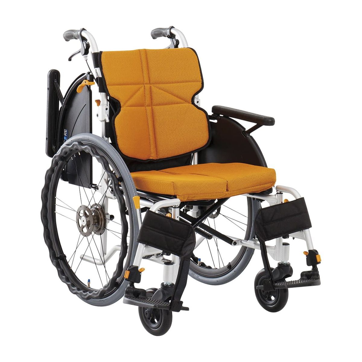 オレンジ色 メッシュクッション 自走用車椅子 0023687101_main.jpg