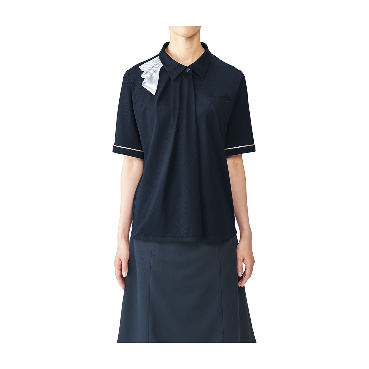 ポロシャツ(レディス用) 事務服 25-6577-0001 S ENJOY(カーシー