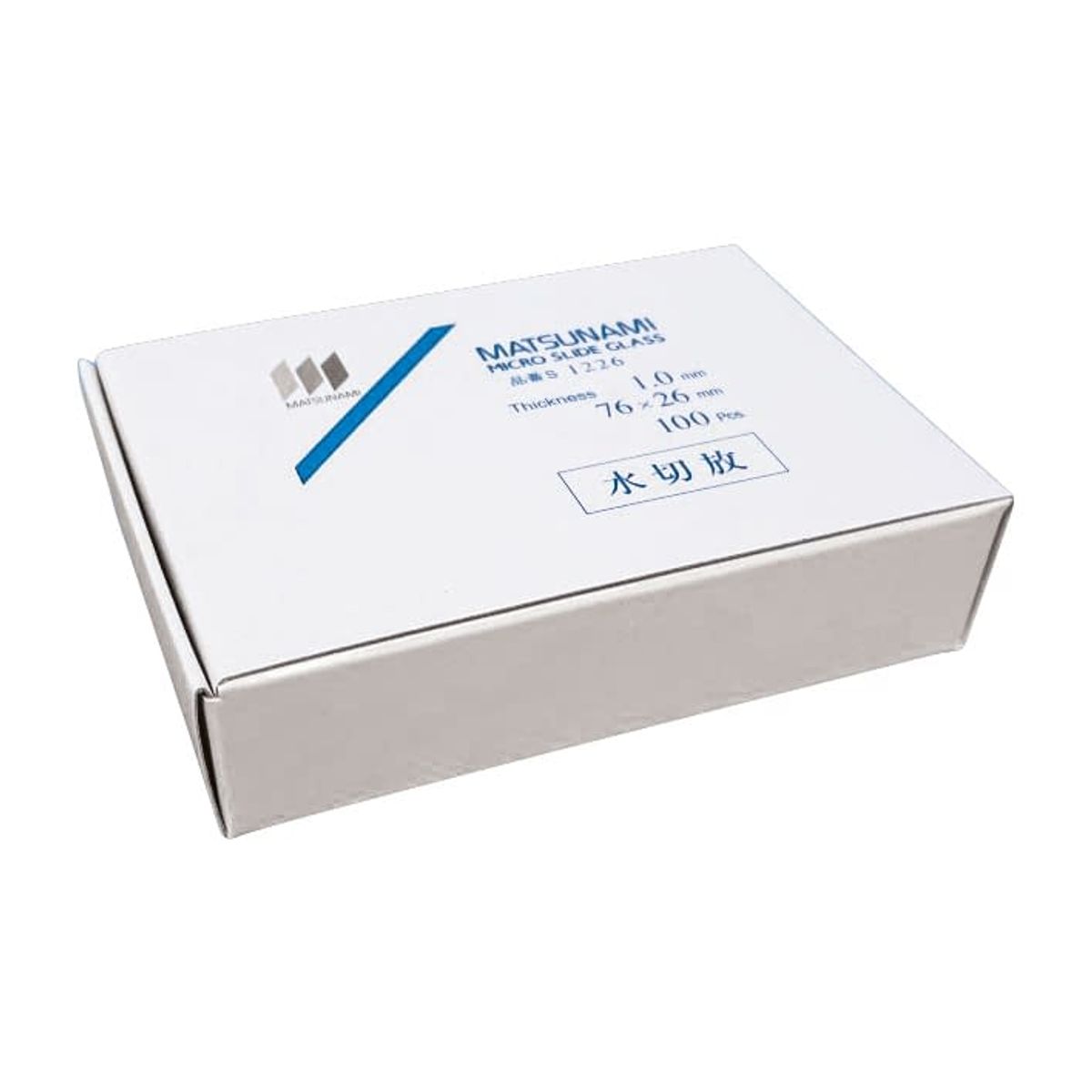青色ストライプのガラス製器 SPEEDCRAFT® / Polished Translucent Clear - Blue Topaz