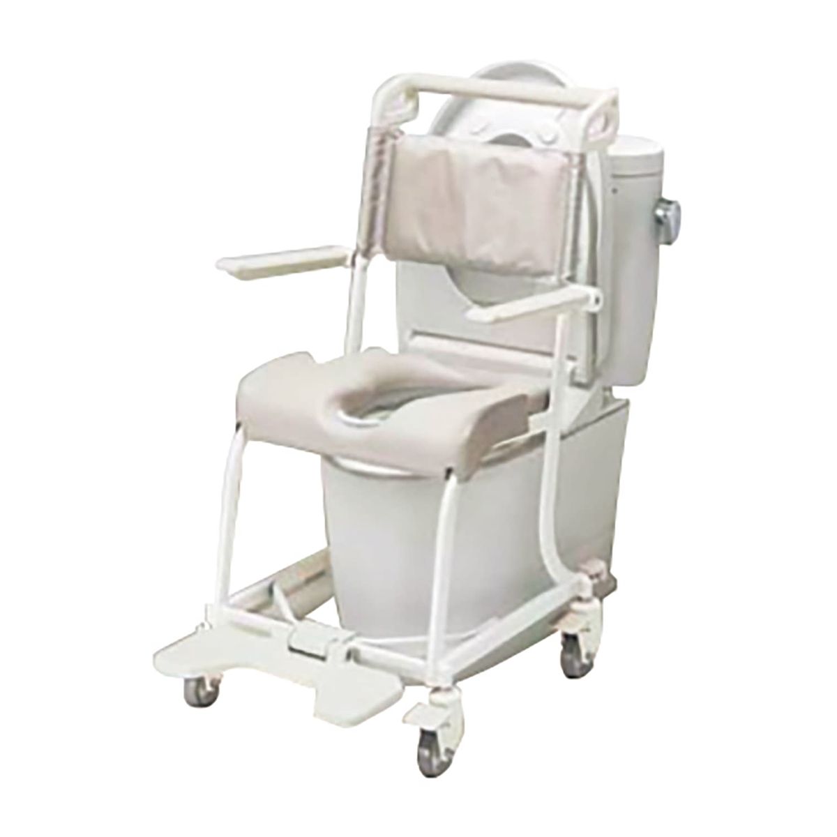 【美品】TOTO水まわり用車いす4輪キャスター EWCS604AS｜TOTO水まわり用車いす[4輪キャスタータイプ][ソフト