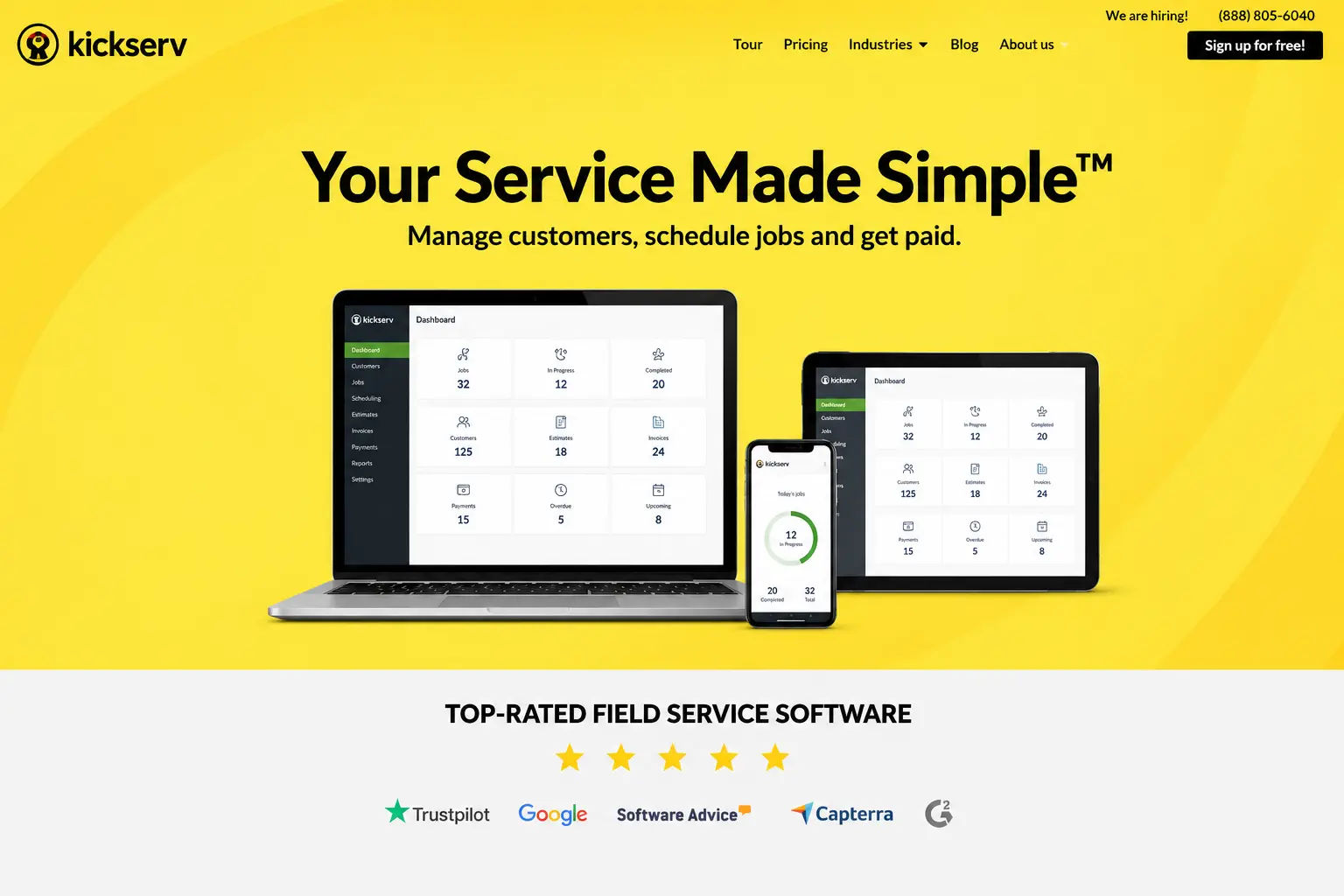 KickServ logo