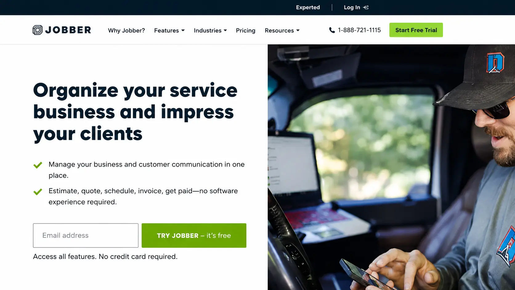 SMB field service work order management software interface