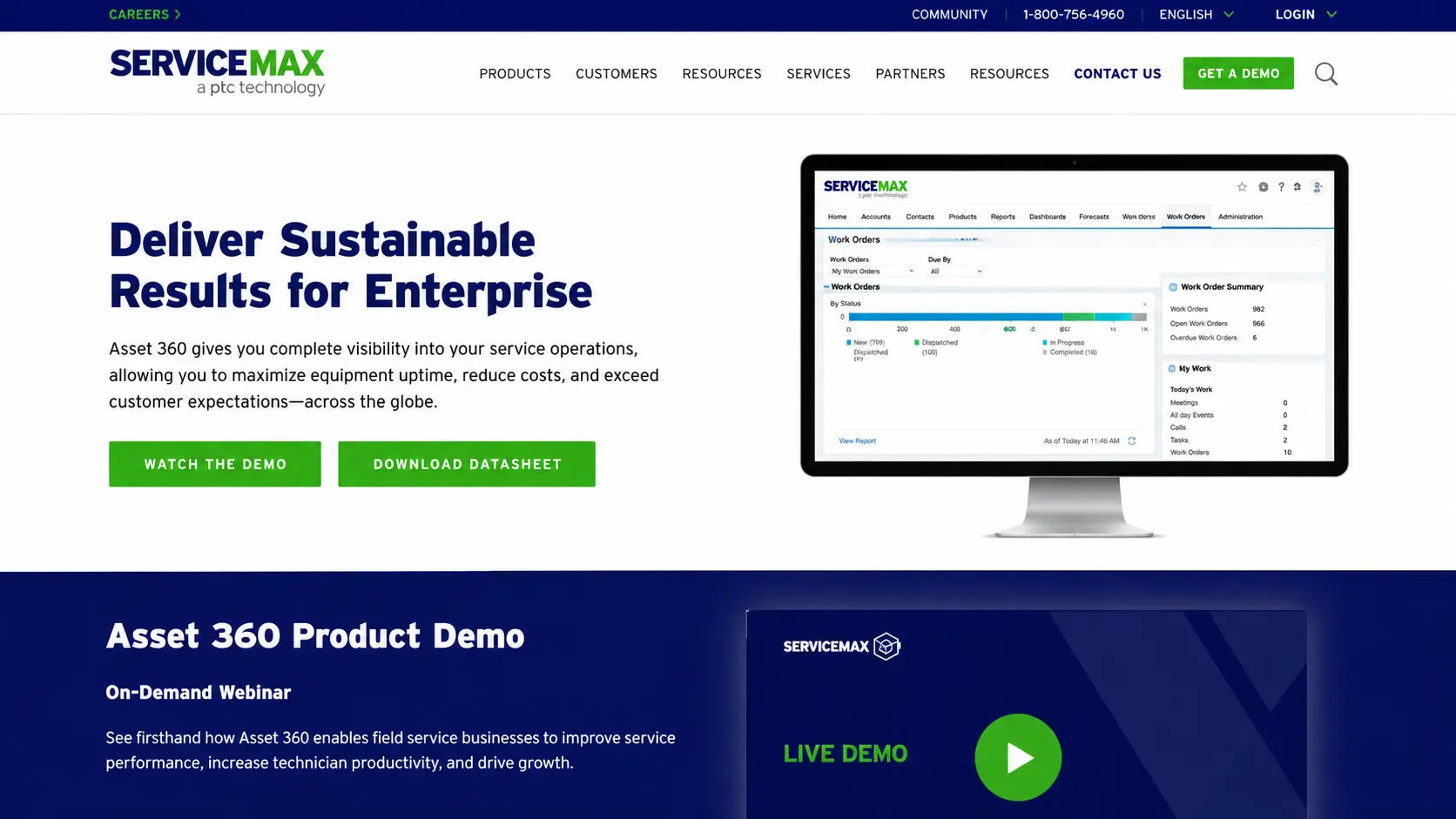 ServiceMax field service work order management interface