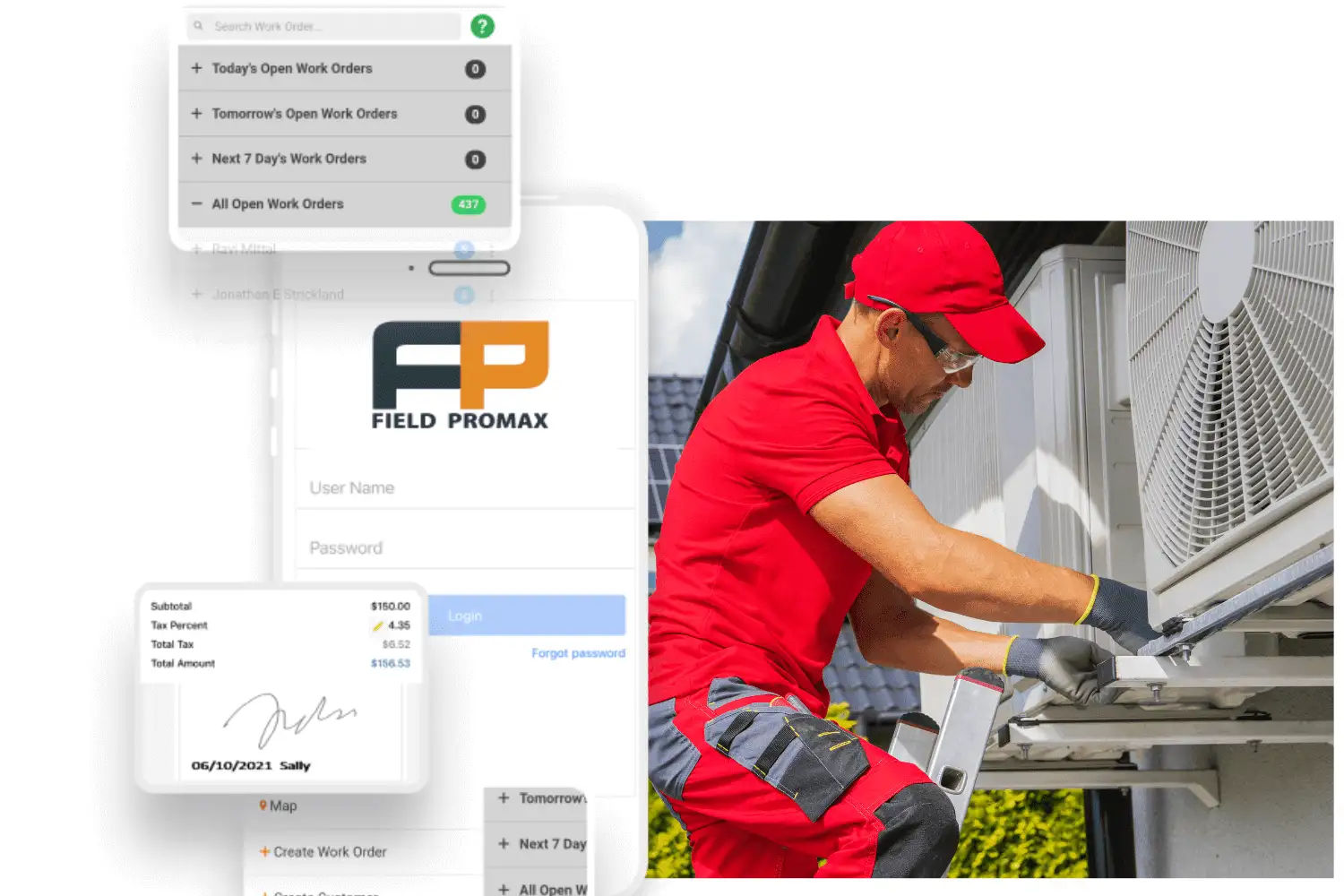 HVAC work order app