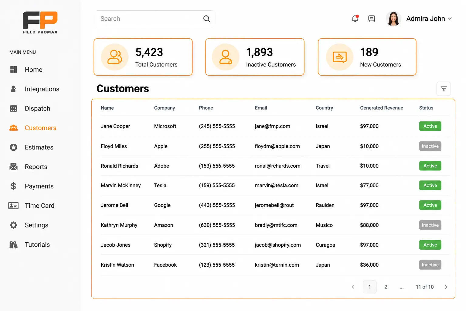 Communication checklist for field service customer touchpoints