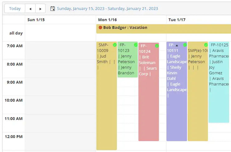 Smart scheduling comprises