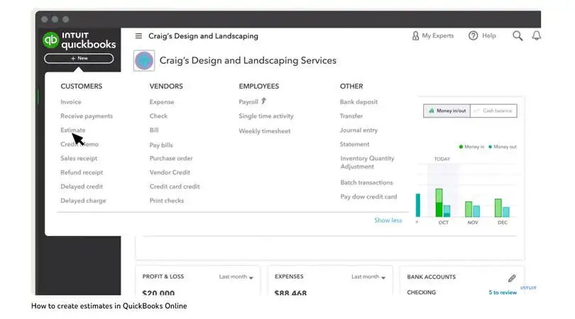 How to Create Estimates in QuickBooks