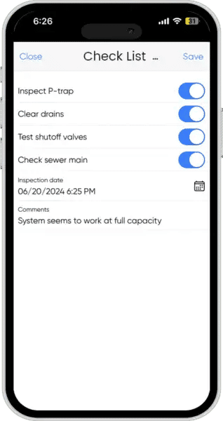 comprehensive checklist