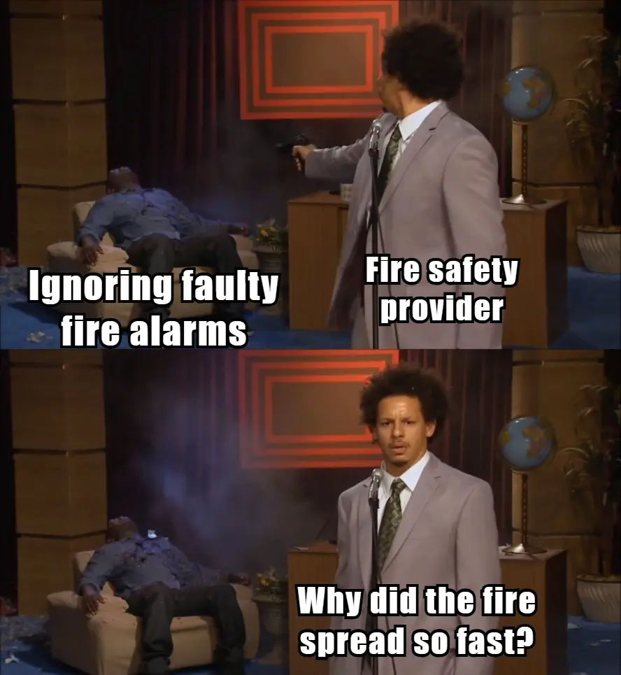 Ignoring Faulty Fire Alarms