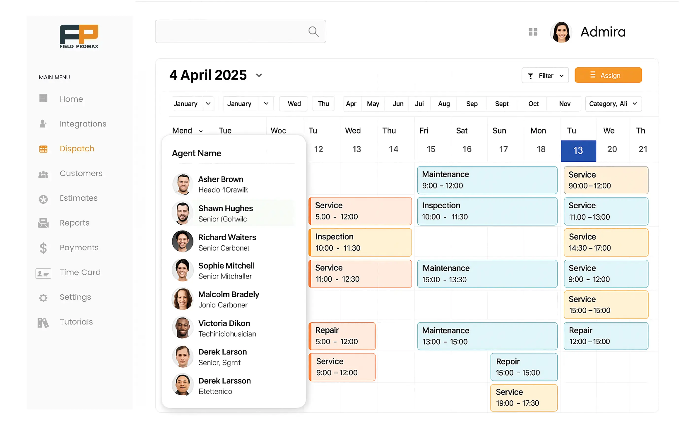 Smart Scheduling Screenshot