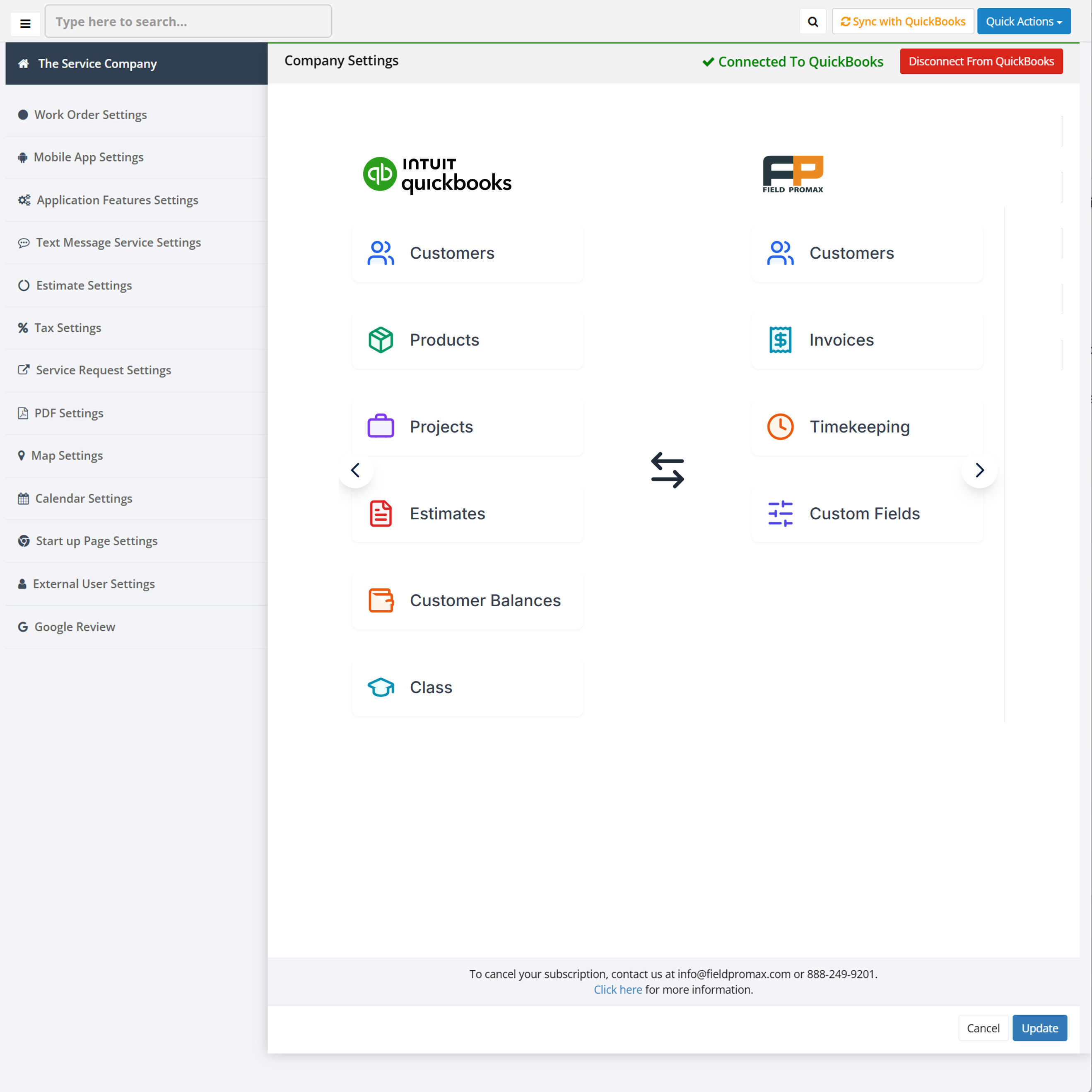 Alarm Company Software With QuickBooks Integration