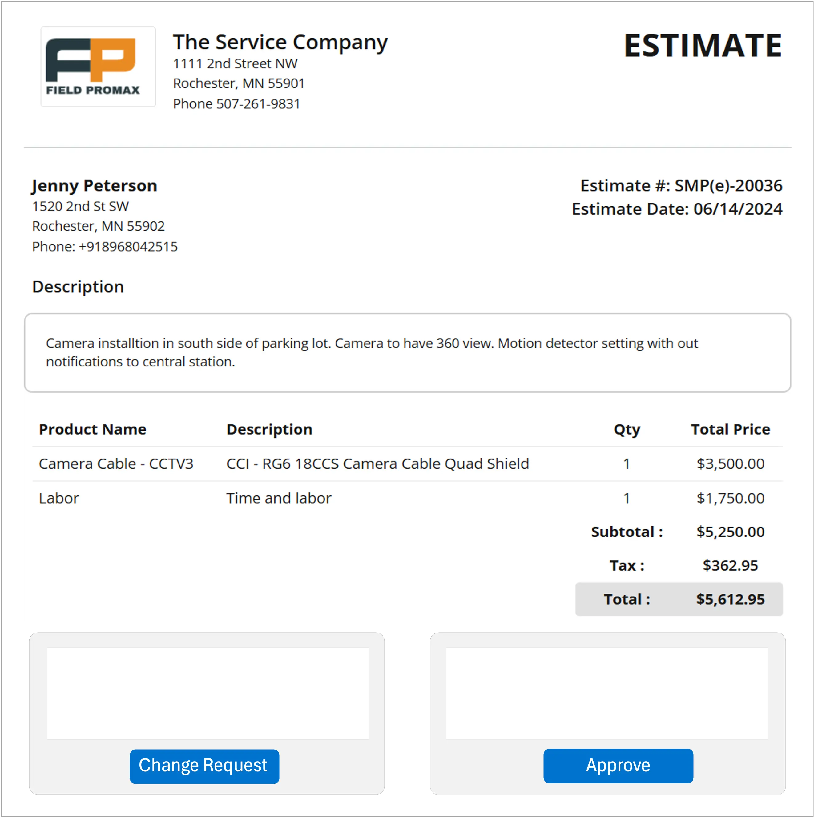 Quotes and Estimates App