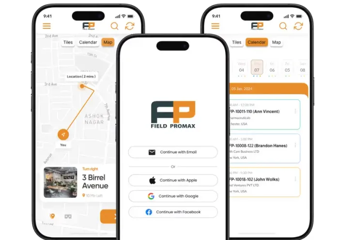 Field Promax mobile job view
