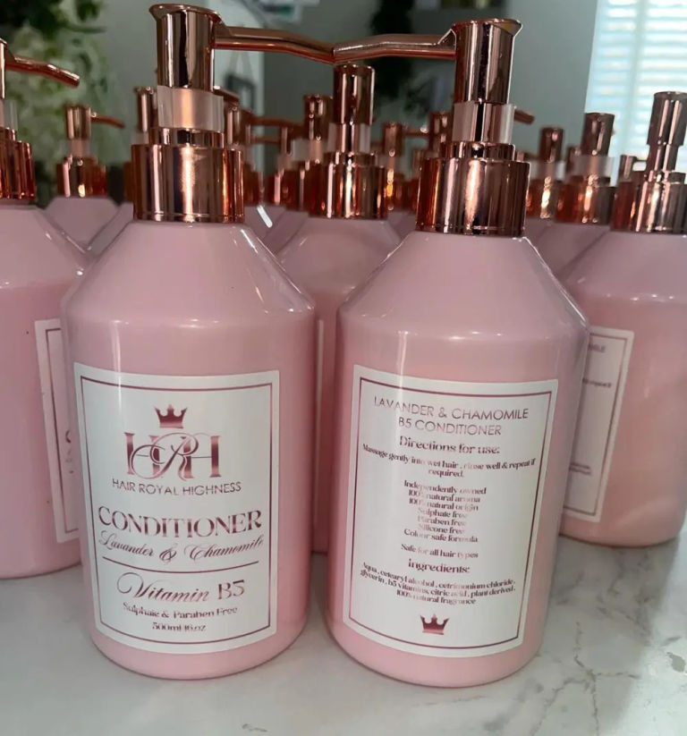 Hair Royal Highness luxury hair extensions with their own shampoo and conditioner