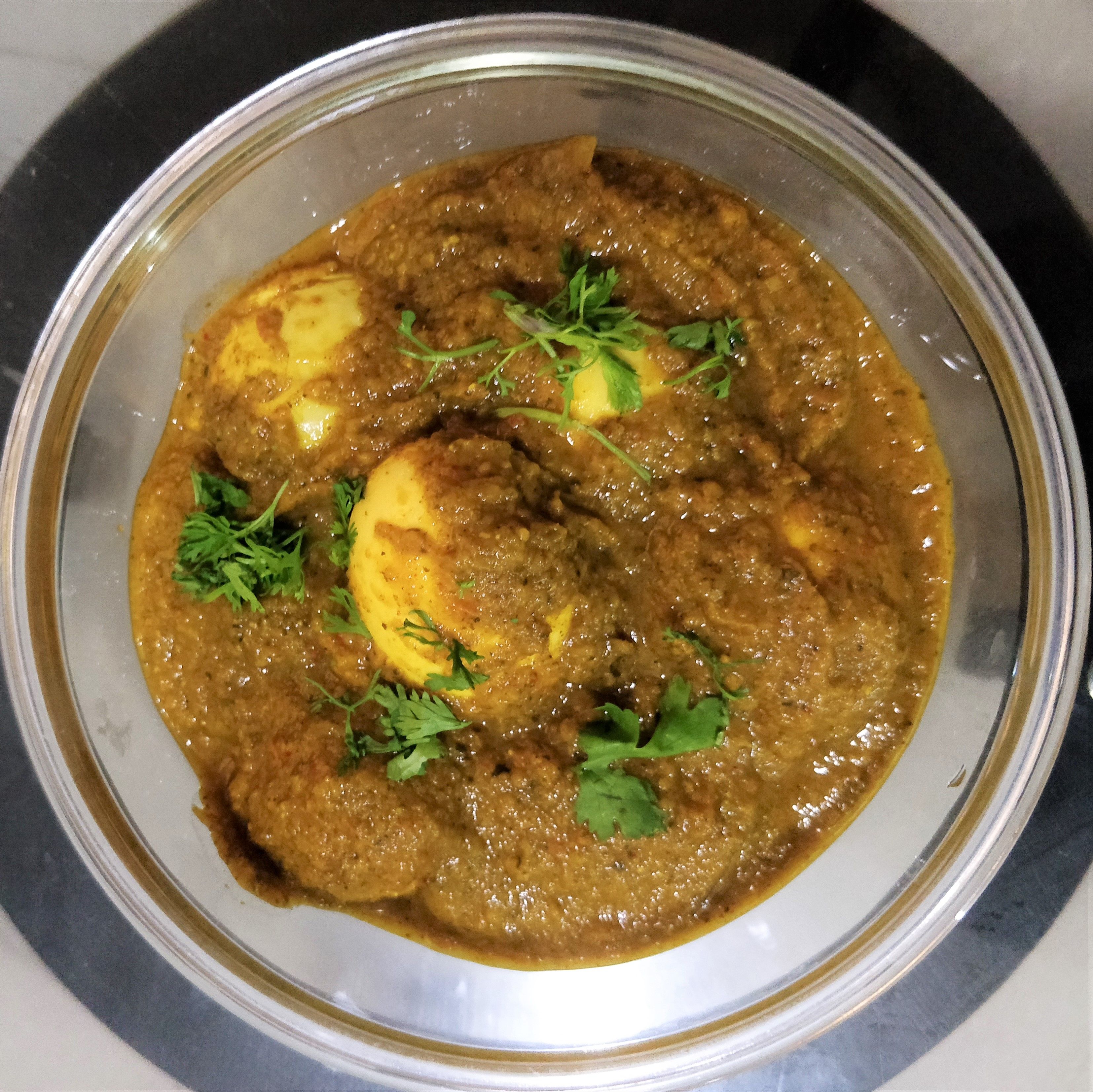 Spicy Restaurant Style Egg Masala