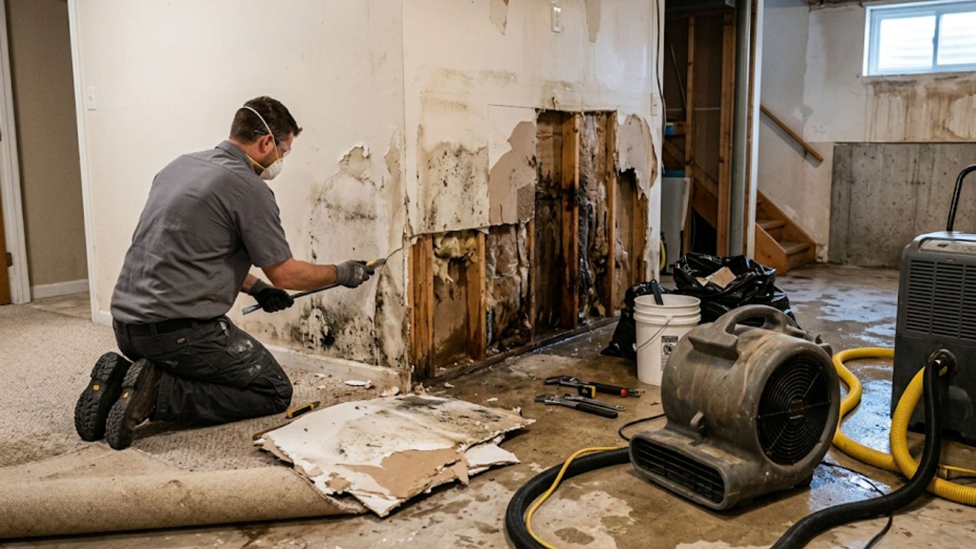 Water Damage Along Floor Edges And Trim in Odonnell, TX