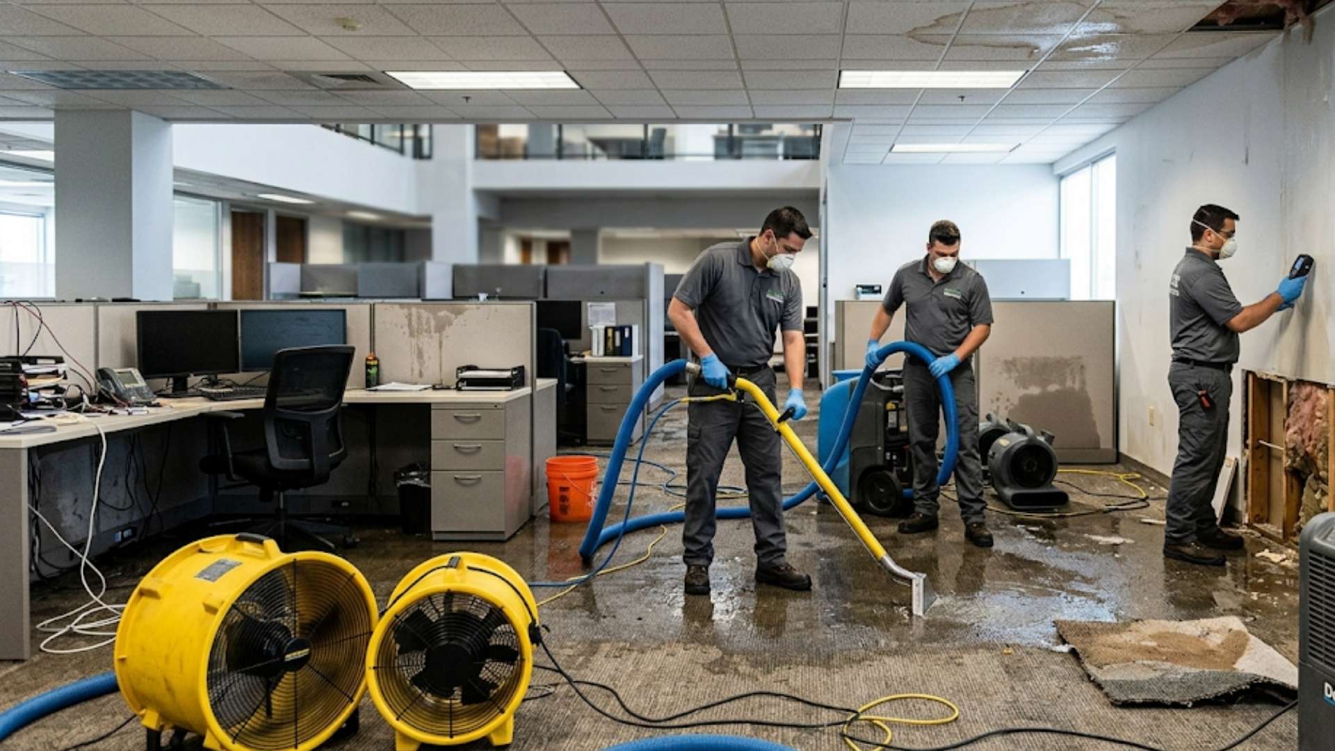 Office Carpet Soaked After Overnight Leak in Cabool, MO