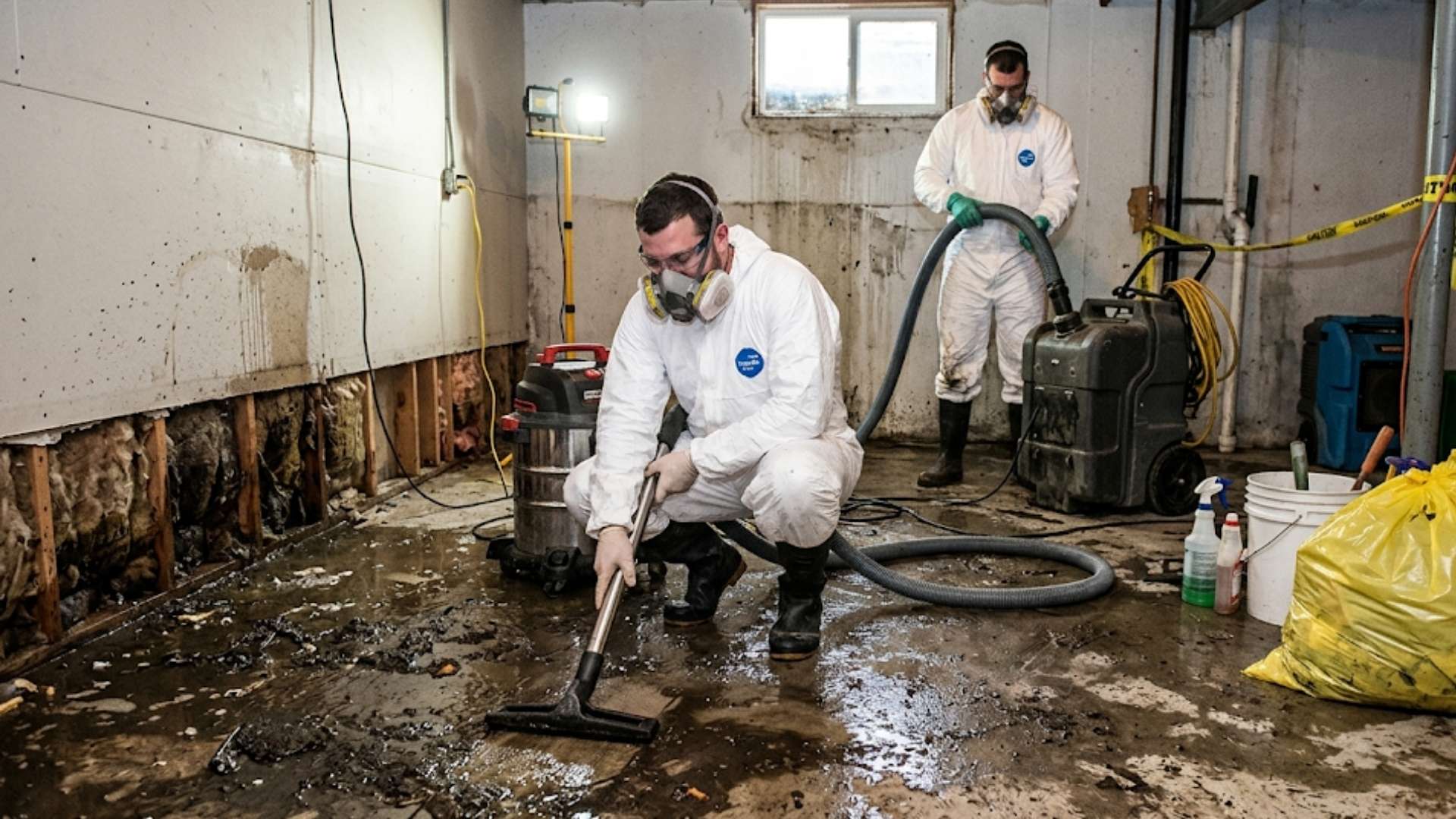 Sewage Water Backflow Into Basement Floor in Aspers, PA