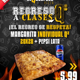Margarita Individual Q² + Pepsi lata