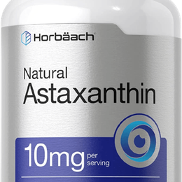Astaxantina (Astaxanthin) 10 mg 60 cápsulas blandas Horbaach