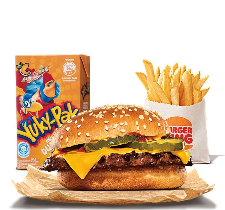 HAMBURGUESA CON QUESO KING Jr