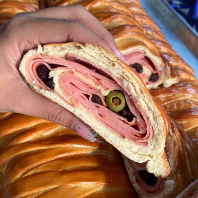 Pan de doble jamón