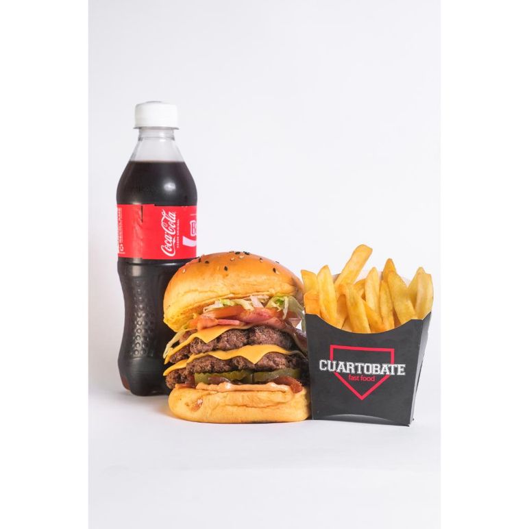 Combo Cheese Burger Doble Bacon