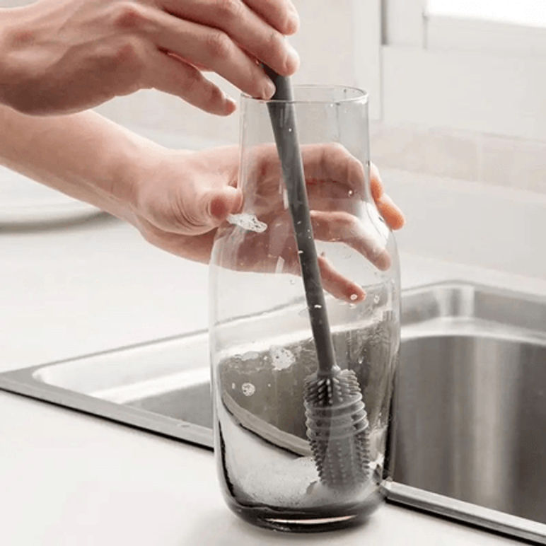 Cepillo de Silicone para Vasos, Envases y Frascos