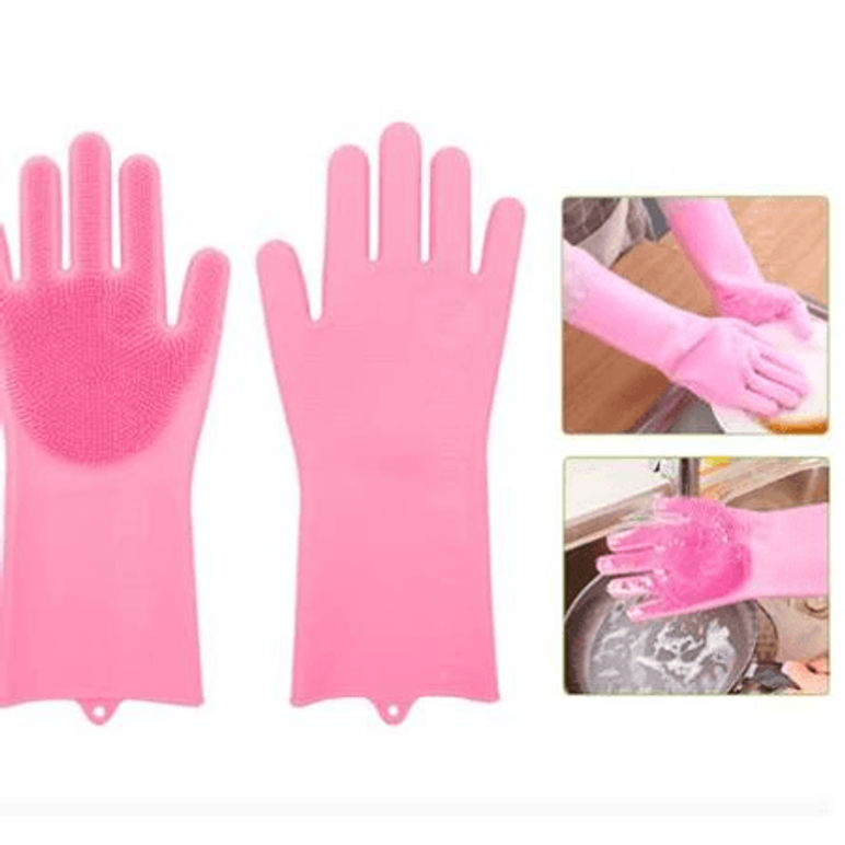 Guantes de silicon para Fregar